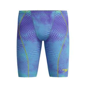 Speedo - Mens - Fastskin HyperSpark Printed Jammer - Under Current/Sugar Blue