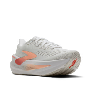 1 Apparel: Brooks - Womens Glycerin Max 2 Running Shoe - White/Coral/Peach