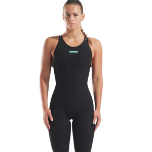 Arena - Womens - Powerskin Veloce Open Back Kneeskin - Black/Teal