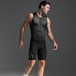 2XU - Mens - Sleeveless Core Trisuit - Black/White