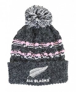 All Blacks: All Blacks Cable Knit Pom Pom Beanie