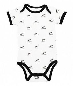All Blacks: All Blacks Bodysuit-Multi Logo White