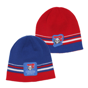 NRL Knights Beanie Reversible