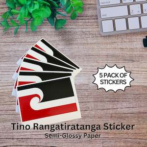 Accessories: Tino Sticker 5 Pack - Semi Glossy