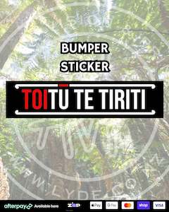 Bumper Sticker - Toitu Te Tiriti