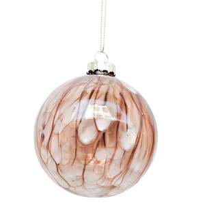 Christmas: Speckle Glass Bauble Hanging Christmas Decoration