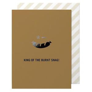 Fathers Day Cards: Made Paper Co Card - Burnt Snag
