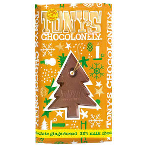 Tonys Chocolonely: Tony's Chocolonely 180g Milk Chocolate Gingerbread