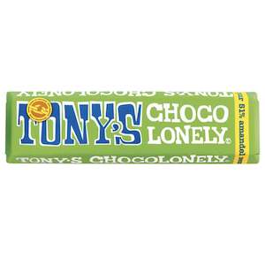 Tonys Chocolonely: Tony's Chocolonely 47g Mini Bar Dark Chocolate Almond Sea Salt