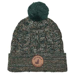 Outlet Children: Crywolf Pom Pom Beanie - Forest Speckle