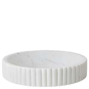 Essentials Stationery: Broste Copenhagen Platon Marble Bowl - Large White