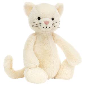 Jellycat London: Jellycat London Bashful Cream Kitten - Medium
