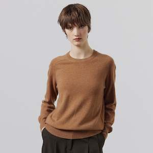 All Adult Clothing: Laing Sam Cashmere Crew - Tan