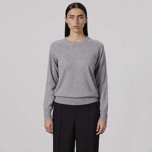Laing Sam Cashmere Crew - Grey Marle