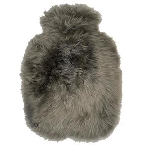 Sleepwear Loungewear: Long Wool Sheepskin Hot Water Bottle Cover - Fossil