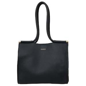 Shopping Tote Bags: Saben Callie Tote - Black & Bronze