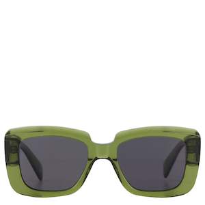 Sunglasses: Isle of Eden Sunglasses - Pia Bottle Green