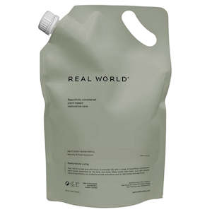 Hand Body Wash: Real World NZ Rest Body Wash 1000ml Refill - Manuka & Rose Geranium