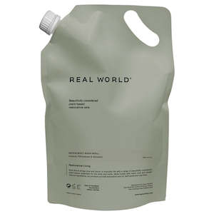 Hand Body Wash: Real World NZ Repair Body Wash 1000ml Refill - Hoheria, Pōhutukawa & Mandarin