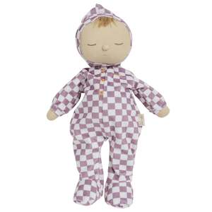 Cozy Dozy Dinkums: Olli Ella Dozy Dinkum Doll - Twinkle Plum Check