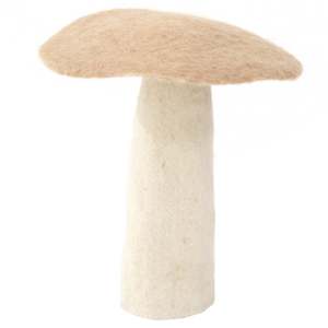 Baskets Decor: Muskhane Felt Mushroom - XL Nude