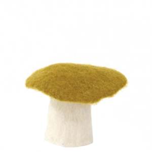Baskets Decor: Muskhane Felt Mushroom - Small Pistachio