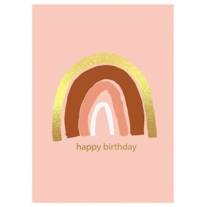 Papier Hq: Papier HQ Card - Gold Rainbow