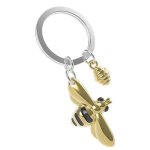 Keychains: Meta[l]morphose Keychain - Honey Bee
