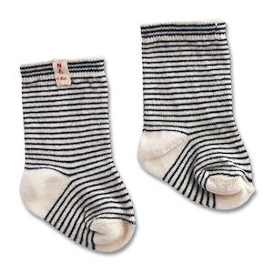 Nature Baby Organic Cotton Socks - Navy Stripe