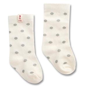 Nature Baby Organic Cotton Socks - Grey Polka Dot