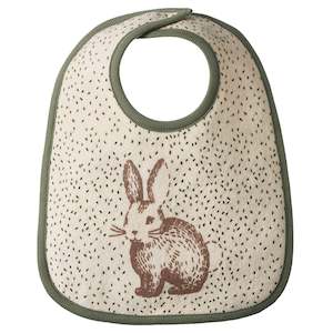 Bibs: Nature Baby Organic Cotton Reversible Bib - Rabbitty