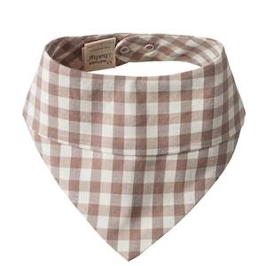 Nature Baby Organic Cotton Triangle Bib - Cub Check