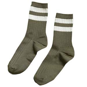 Le Bon Shoppe Her Varsity Socks - Fern