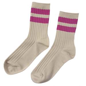 Le Bon Shoppe Her Varsity Socks - Taffy