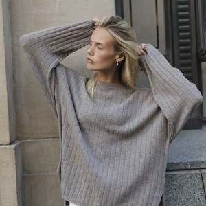 Sophie Relaxed Merino Jumper - Donkey