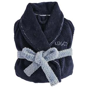 Kip & Co Cosy Robe - Deep Blue