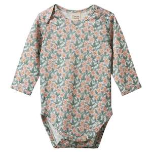 Bodysuits: Nature Baby Merino Wool Long Sleeve Bodysuit - Garland