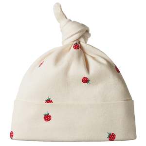 Nature Baby Organic Cotton Knotted Beanie - Rasberry