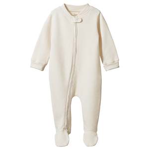 Bodysuits: Nature Baby Organic Cotton Dreamlands Waffle Suit - Natural