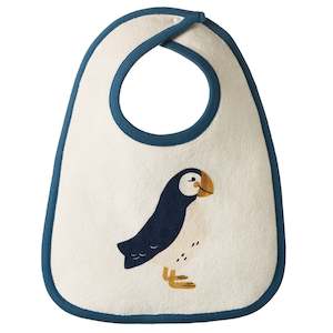 Nature Baby Organic Cotton Reversible Bib - Puffin