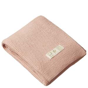 Nature Baby Organic Merino Blanket - Rose Dust