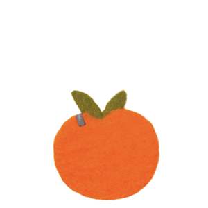 Outlet Living: Muskhane Felt Coaster - Clementine Pure Orange
