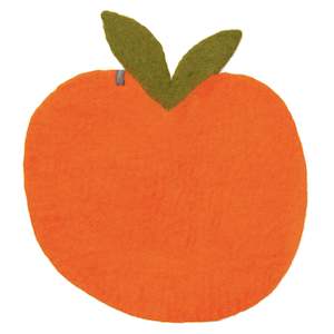 Outlet Living: Muskhane Felt Placemat - Clementine Pure Orange