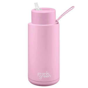 Frank Green 1000ml Stainless Steel Ceramic Reusable Straw Lid Bottle