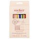 Sucker Reusable Cocktail Glass Drinking Straw Set - Multi-Coloured
