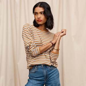 Sage x Clare Pierre Organic Cotton Top - Copper