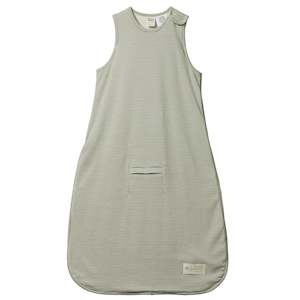 Nature Baby Organic Cotton & Merino Sleeping Bag - Nettle Pinstripe