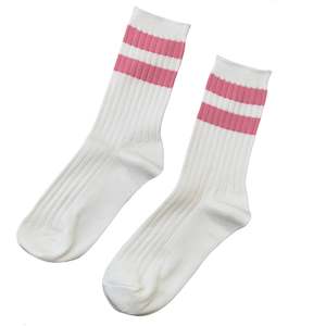 Le Bon Shoppe Her Varsity Socks - Pink Stripe
