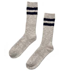 Le Bon Shoppe La: Le Bon Shoppe Cottage Varsity Socks - Oatmeal