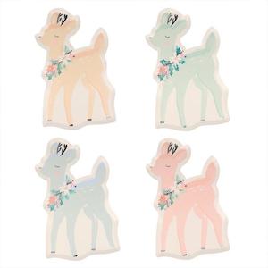 Meri Meri Paper Plate Set of 8 - Pastel Deer